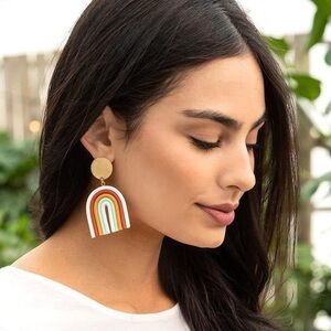 NEW Clay Rainbow Earrings